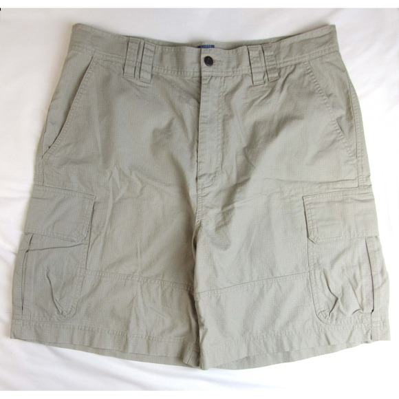Jantzen Other - Jantzen Cargo Shorts Khaki Beige Checked 100% Cotton Men's Size 36